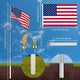 TheLAShop 25ft Telescoping Flagpole Kit with Deluxe Eagle & Ball Image