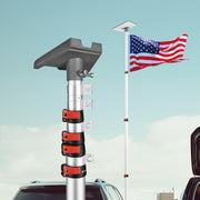 TheLAShop Aluminum Telescopic Antenna Pole Starlink Gen 3 Pole Mount, 14ft Silver Image