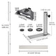 TheLAShop Aluminum Telescopic Antenna Pole for Starlink Mini with Tire Mount Image