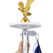 TheLAShop 20ft Aluminum Flagpole with Light & Eagle Top Image