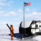TheLAShop Telescoping Flagpole Kit with Ball Finial(20ft,25ft,30ft Options) Image