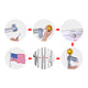 TheLAShop Flagpole Truck Pulley Cleat Hardware(Ball Eagle Options) Image