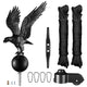 TheLAShop Flagpole Truck Pulley Cleat Hardware(Ball Eagle Options), Black Eagle Top Image