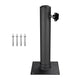 TheLAShop Dock Flag Pole Mount Stand D2 3/8", Black Image