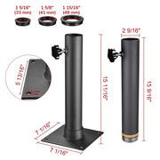 TheLAShop Dock Flag Pole Mount Stand D2 3/8" Image