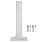 TheLAShop Dock Flag Pole Mount Stand D2 3/8", Silver Image