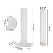 TheLAShop Dock Flag Pole Mount Stand D2 3/8", Silver Image