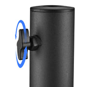 TheLAShop 1 9/16" Receiver Hitch Dual Flag Pole Holder for 1" to 2" Poles Image