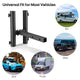 TheLAShop 1 9/16" Receiver Hitch Dual Flag Pole Holder for 1" to 2" Poles Image