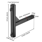 TheLAShop 1 9/16" Receiver Hitch Flag Pole Holder for 1" to 2" Poles Image