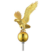 TheLAShop Telescoping Flagpole with Light Deluxe Eagle (20',25',30' Options) Image