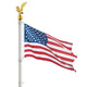 TheLAShop Deluxe Flagpole Eagle Ball Toppers Ornament Image