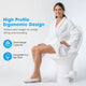 TheLAShop Tall RV Toilet Gravity Flush Soft-Close Campsite Residences, Standard Model Image