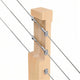 TheLAShop T316 Protector Sleeves for Cable Railing Posts 1/8"-3/16" Image
