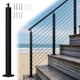 TheLAShop Cable Railing Post - 36x2x2 Stair Post T304 SS 16Gauge Image