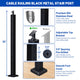 TheLAShop Cable Railing Post - 36x2x2 Stair Post T304 SS 16Gauge Image
