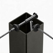 TheLAShop Cable Railing Post - 36x2x2 Single Corner Post T304 SS 16Gauge Image