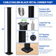 TheLAShop Cable Railing Post - 36x2x2 Single Corner Post T304 SS 16Gauge Image