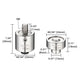 TheLAShop Eyelet Press Machine Grommet Die Set - Size #0, #2, or #4, #2 Image