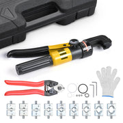 TheLAShop 10 Ton Hydraulic Wire Terminal Battery Cable Crimper w/ 9 Dies Image