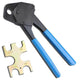 TheLAShop 1/2" PEX Crimper Crimping Tool w/ Gauge Color Optional, Blue Image
