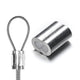 TheLAShop 2-2.5mm Cable Wire Rope Ferrule Aluminum Swage Sleeves 100ct. Image