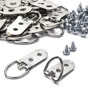 TheLAShop D-Ring Hangers with Screws 20ct for Picture Artwork Display Image