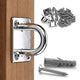 TheLAShop Staple Ring Hook Deck Eye Plate 304 Stainless Steel 6ct. Image