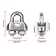 TheLAShop U Bolt Wire Rope Clips 18ct. Stainless Steel, M5(10mm) 3/16in Image