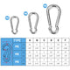 TheLAShop Cable Rope Carabiner Snap Hook 304 Stainless Steel Image