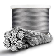 TheLAShop T316 Stainless Steel Cable 7x19 D3/16"x500ft (4.8mm) Image