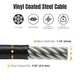 TheLAShop T316 Stainless Steel Cable 7x7 (4x)60ft (Vinyl Coating 2.5mm) Image