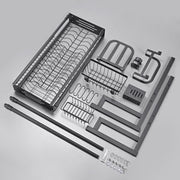 TheLAShop Large Over The Sink Dish Drying Rack 2-Tier (23.6"-35.4") Image