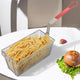 TheLAShop Large Commercial Deep Fryer Baskets Replacement 13x6x6" 2ct/Pack, Red Image