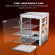 TheLAShop 3 Tier Food Warmer Comml. Countertop Pizza Cabinet 15x15x20 Image