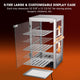 TheLAShop 5 Tier Food Warmer Comml. Countertop Pizza Cabinet 15x15x28 Image