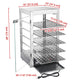 TheLAShop 5 Tier Food Warmer Comml. Countertop Pizza Cabinet 15x15x28 Image