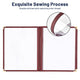 TheLAShop Letter Clear Menu Covers 8-1/2"x11" Wine Red Trim Image