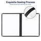 TheLAShop Letter Clear Menu Covers 8-1/2"x11" Black Trim Image