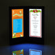 TheLAShop LED Illuminated Menu Cover for Restaurant Bar Hotel, 5.5x11in Book Style 2-View 1ct/pk Image