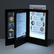 TheLAShop 8-1/2" x 11" LED Backlit Illuminated Menu Cover, Book Style 4-View 1ct/pk Image