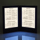 TheLAShop 8-1/2" x 11" LED Backlit Illuminated Menu Cover, Book Style 2-View 4ct/pk Image
