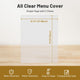TheLAShop 8 1/2"x11" Plastic Menu Covers Single Page Double View 30ct/pk