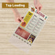 TheLAShop 8 1/2"x14" Plastic Menu Covers Single Page Double View 30ct/pk Image