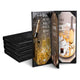 TheLAShop 4-1/4"x11" PU Leather Menu Cover Wine List Drinks Menu 5ct/pk, Book Style 4-View Image
