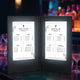 TheLAShop LED Illuminated Menu Cover for Restaurant Bar Hotel, 5.8x8.3in Book Style 2-View 1ct/pk Image