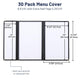 TheLAShop 8-1/2"x14" & A Half Clear Restaurant Menu Covers 30ct/pk Image