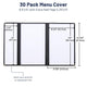 TheLAShop 8-1/2"x14" & A Half Clear Restaurant Menu Covers 30ct/pk Image