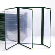TheLAShop 8-1/2"x14" & A Half Clear Restaurant Menu Covers 30ct. Green Image