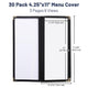 TheLAShop 4.25x11 Menu Folder Wine Menu Covers 30ct/pk Image